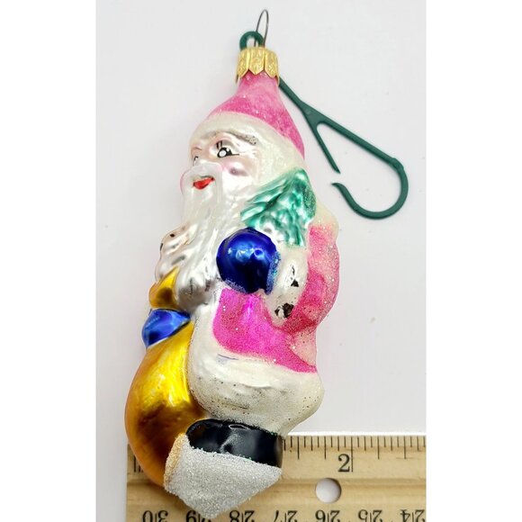 Vintage Christopher Radko Ornament Santa with Tree & Bag of Toys Good Condition - Picture 8 of 8